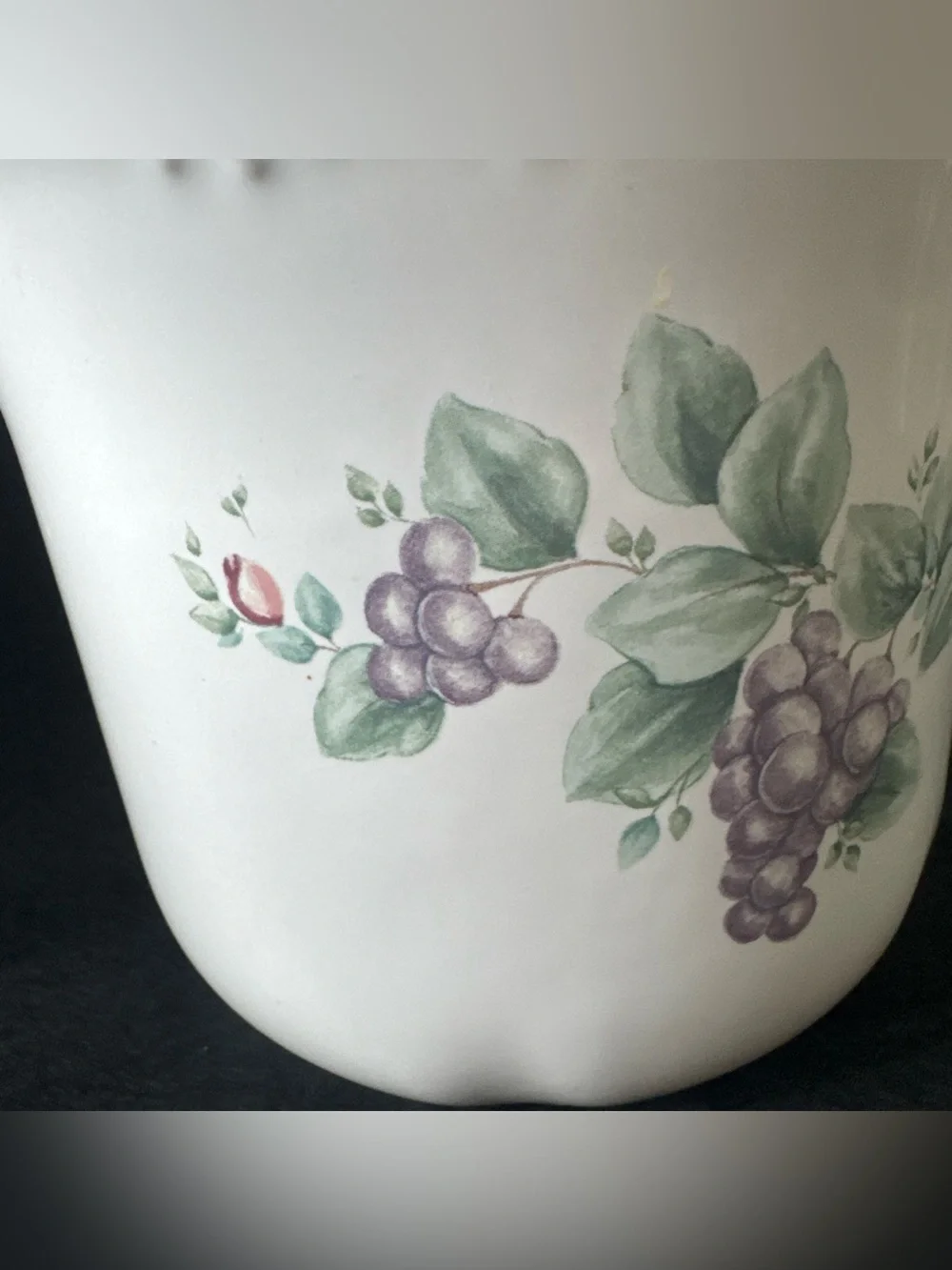 PFALTZGRAFF GRAPEVINE Large Canister Stoneware 9.5” Wine Vineyard Barware